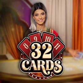 32 Cards online game logo by Ezugi on sspinational.com