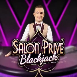 Blackjack Salon Privé slot logo by Ezugi at Spinational Casino