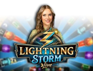 Official Live Casino logo: Lightning Storm by Evolution at Spinational Casino