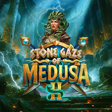 Stone Gaze of Medusa 2 slot logo by Stakelogic at Spinational Casino